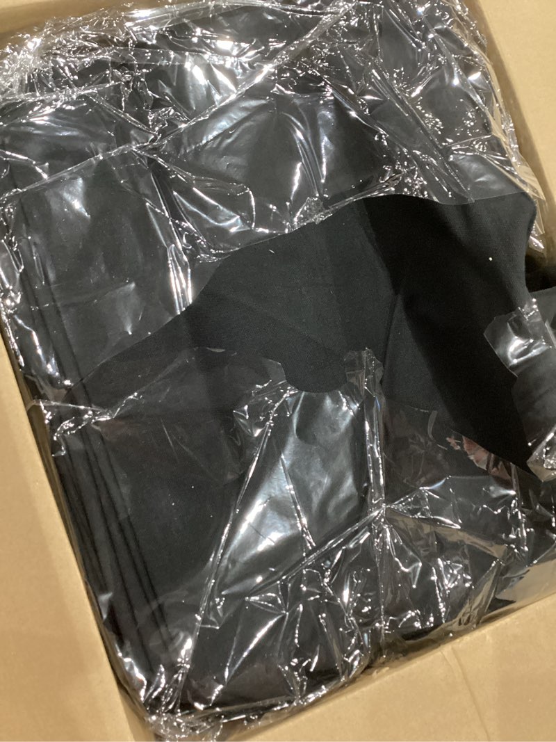 Condition photo showing Good Condition for Silkfly 30 Pcs Canvas Tote Bags Bulk 16.5x13.4'' Blank Cotton Canvas Bag with Zipper Handles Reusable Plain Grocery Makeup Handbag for DIY(Black) 16.5x13.4'' Black 30