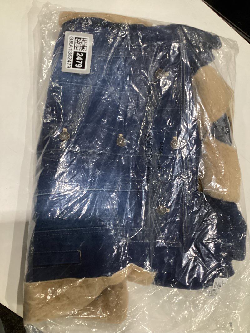 Condition photo showing New/Like New for Steve Madden womens Steve Madden Apparel Winona Jacket Medium Blue