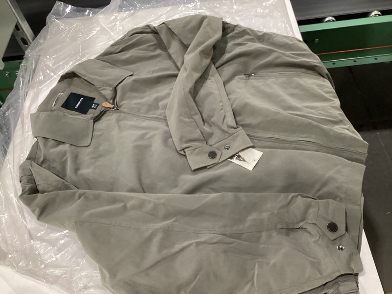 London Fog Men's Auburn Zip-Front Golf Jacket (Regular & Big Sizes), Olive, 2X Tall
