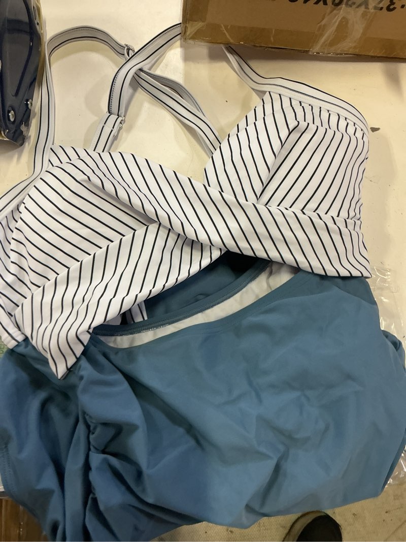 Condition photo showing New/Like New for eomenie women's one piece swimsuits tummy control cutout high waisted bathing suit wrap tie back 1 piece swimsuit