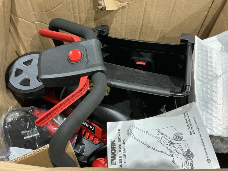 Condition photo showing Good Condition for self propelled electric lawn mower, 141cc 4-stroke engine electric lawn mower | with 20 inches blade walk-behind lawn mover cordless push lawn mowers tractors with 50l grass tank big wheels 