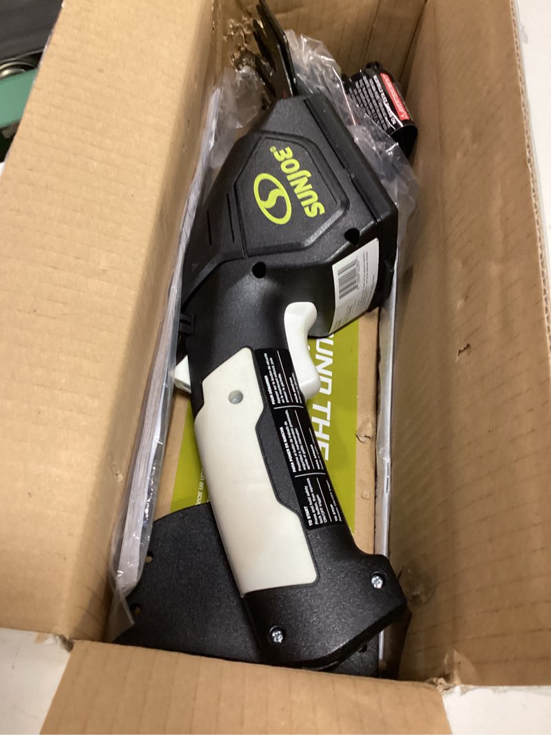 Condition photo showing As Is for sun joe hj604c 7.2-volt cordless grass shears and trimmer, charger and battery included black trimmer
