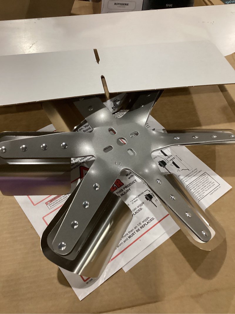 Condition photo showing New/Like New for flex-a-lite 2016 silver 16" 6-blade belt driven flex fan