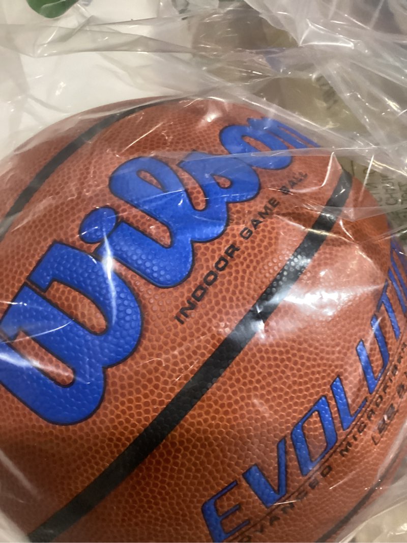 Condition photo showing Good Condition for WILSON Evolution Indoor Game Basketballs - Size 5, Size 6 and Size 7 Royal/Brown Size 6 - 28.5"