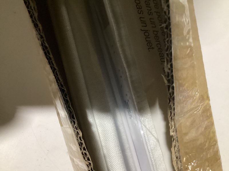 Condition photo showing New/Like New for 100% Blackout No Tools No Drill Cordless Roman Shades for Windows, Size 19 3/4" W × 60" H (for Windows 20" W × 60" H) Blackout - Off-White Blackout - Off-white 20" W × 60" H