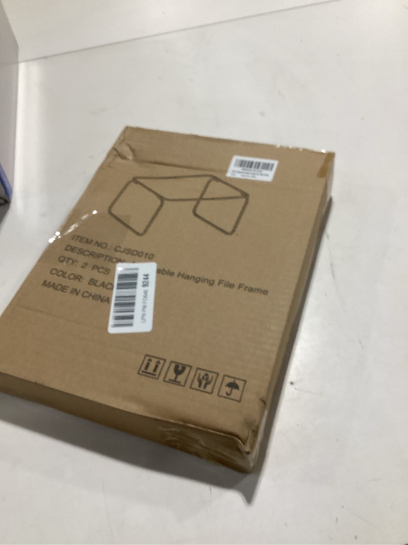 Condition photo showing New/Like New for 2 Sets Upgraded Adjustable Hanging File Folder Frame,Legal/Letter Size,Length Adjusted 16 to 25 inches,Heavy Duty Steel File Drawer/Cabinet Organizer Insert, Hanging Folder Holder,12.598" W X 9.45" H 2Packs