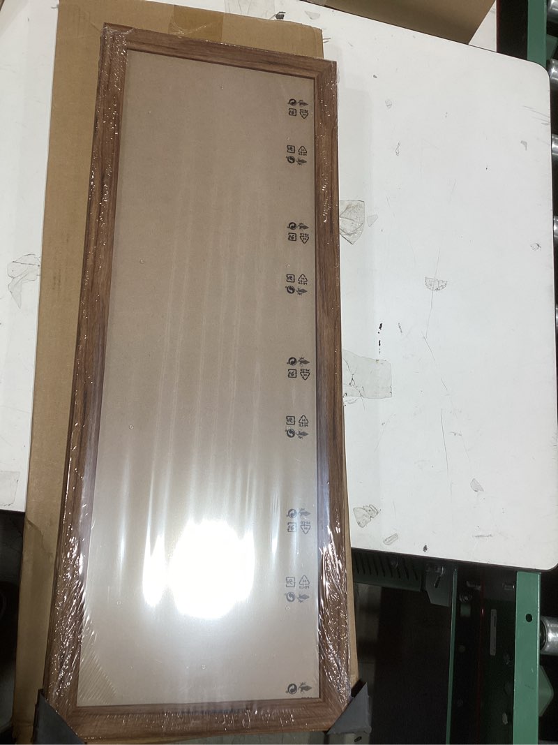 Condition photo showing New/Like New for 10x30 Wood Frame Brown, Rustic Natural Wooden 30x10in Poster Picture Frame, Distressed 10 x 30inch Woodgrain Gallery Photo Frame with HD Plexiglass, Horizontal Vertical Wall Mounting Display 1pcs Brown 10x30