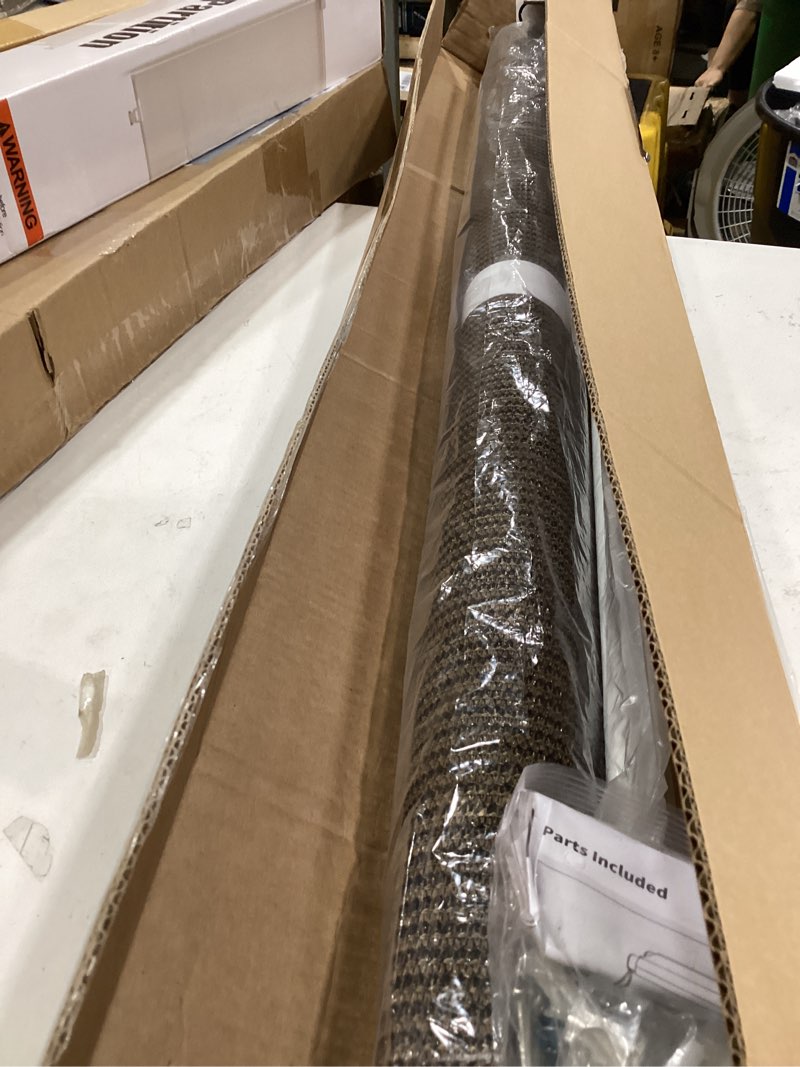 Condition photo showing Good Condition for kokorona outdoor roller shades 4' w x 8' l (48" w x 96" h), cordless patio shades roll up outdoor, 90% uv protection outside sun shade roller blinds cloth for porch pergola balcony windows, mocha mocha 48"w x 96"h
