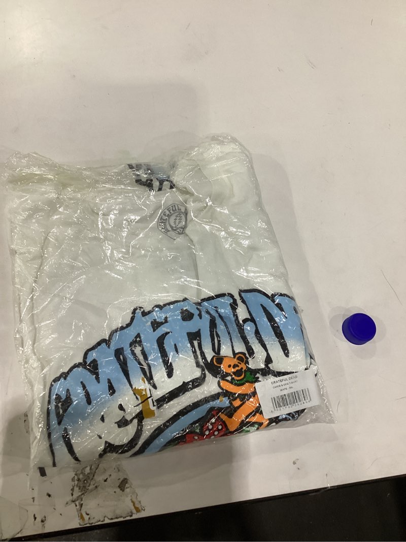 Condition photo showing New/Like New for grateful dead unisex adult grateful dead cards & dice t-shirt large white