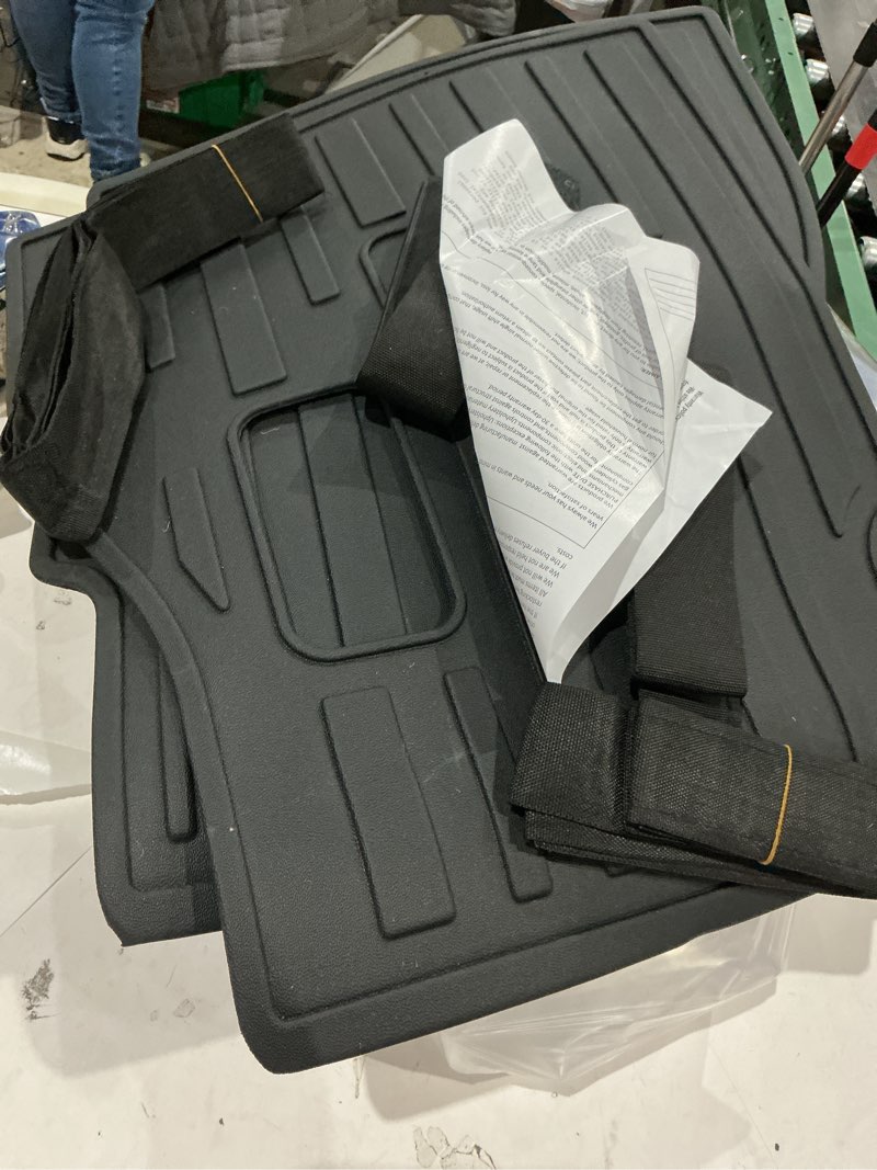 Condition photo showing As Is for kick mats for grand highlander accessories, 2nd row all-weather tpe seat back covers backrest protector mats for 2026 2025 2024 grand highlander (7 seater captain chairs only)
