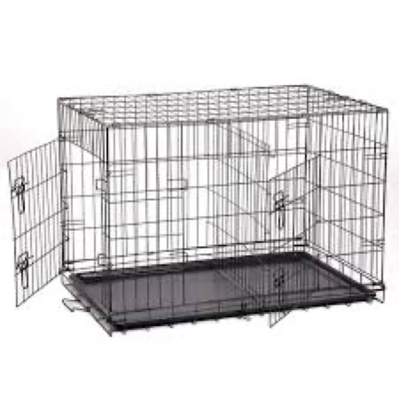 48\\\\\\\"/42\\\\\\\"/36\\\\\\\"/30\\\\\\\"/24\\\\\\\" pet kennel cat dog folding crate wire metal cage w/divider