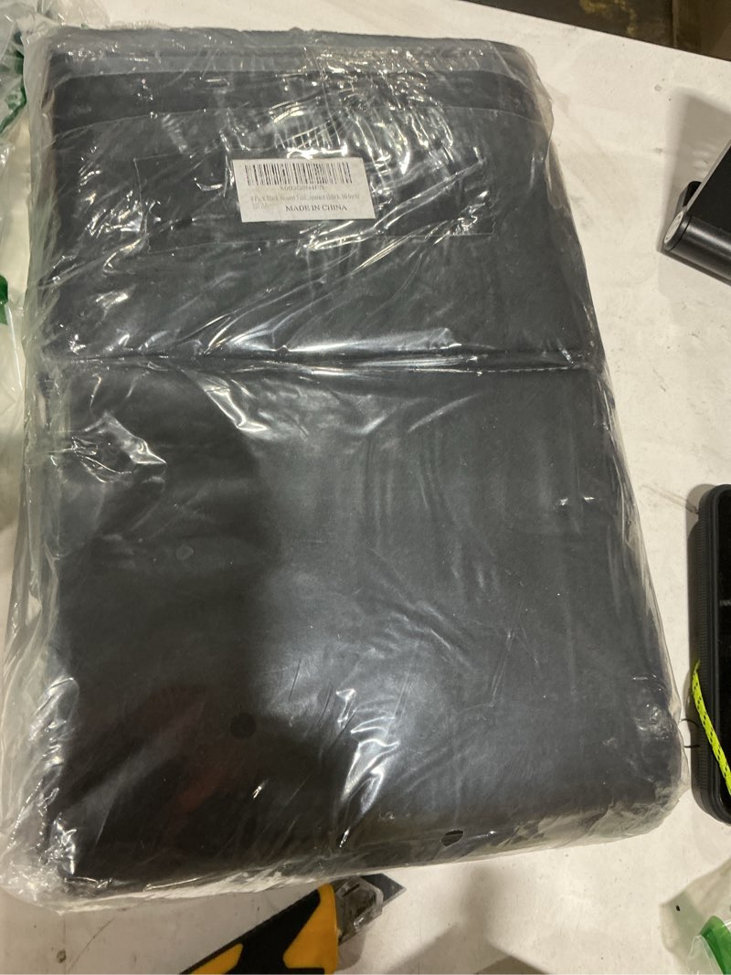 Condition photo showing Good Condition for fivenl 8 pack round tablecloth 90 inch round table covers bulk washable polyester fabric round table clothes for wedding party reception banquet buffet restaurant (black, 90 inch) 90 inch round black 8