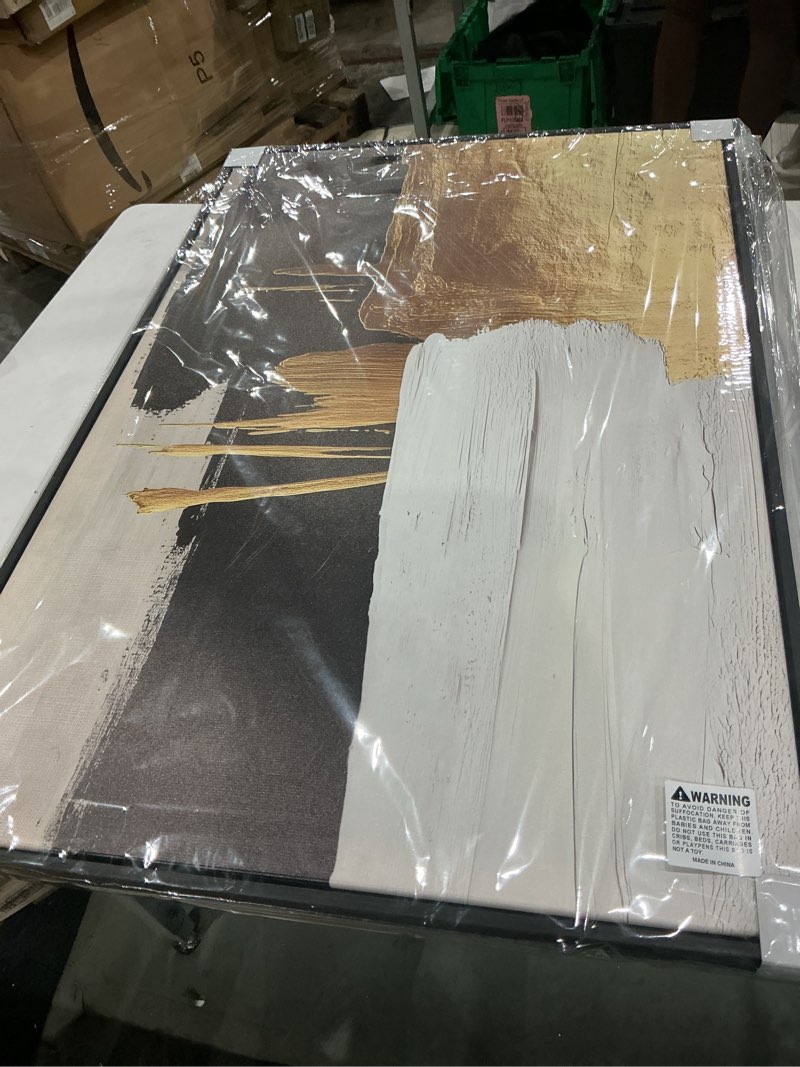 Condition photo showing Good Condition for large framed wall art for living room,set of 2 minimalist wall art canvas prints paintings artwork for walls,canvas art work for walls hallway office wall decor 24x36 in black 2pc(36l*24w in)