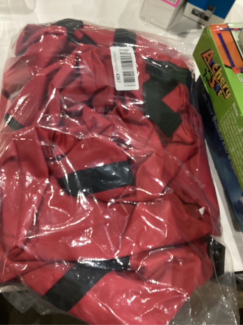 Condition photo showing As Is for Mrrihand Christmas Tree Storage Bag, 9Ft Large Artificial Anti-Tear Heavy-Duty 600D Oxford Cloth Xmax Christmas Tree Storage Box with Rolling Wheels, Christmas Tree Storage Container (Red, 9Ft) 9Ft Red