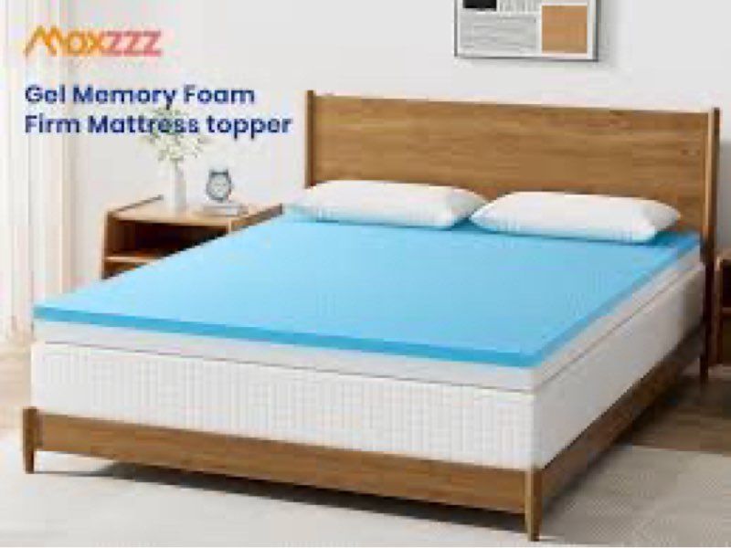 Maxzzz 2 Inch Mattress Topper Queen, Gel Memory Foam Mattress Topper Bed Topper for Soft & Cooling S