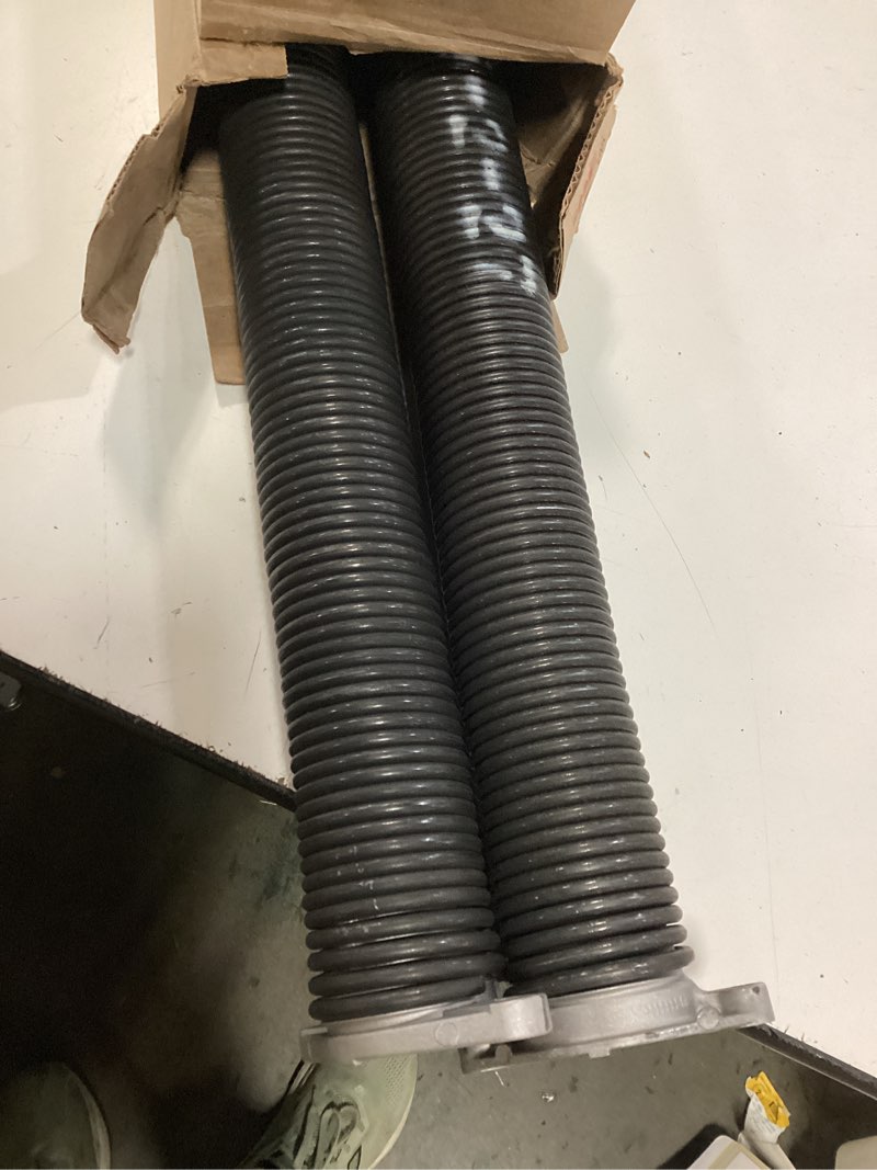 Condition photo showing Good Condition for dura-lift 0.225" x 2" left and right wound 2-pack red steel garage door torsion spring