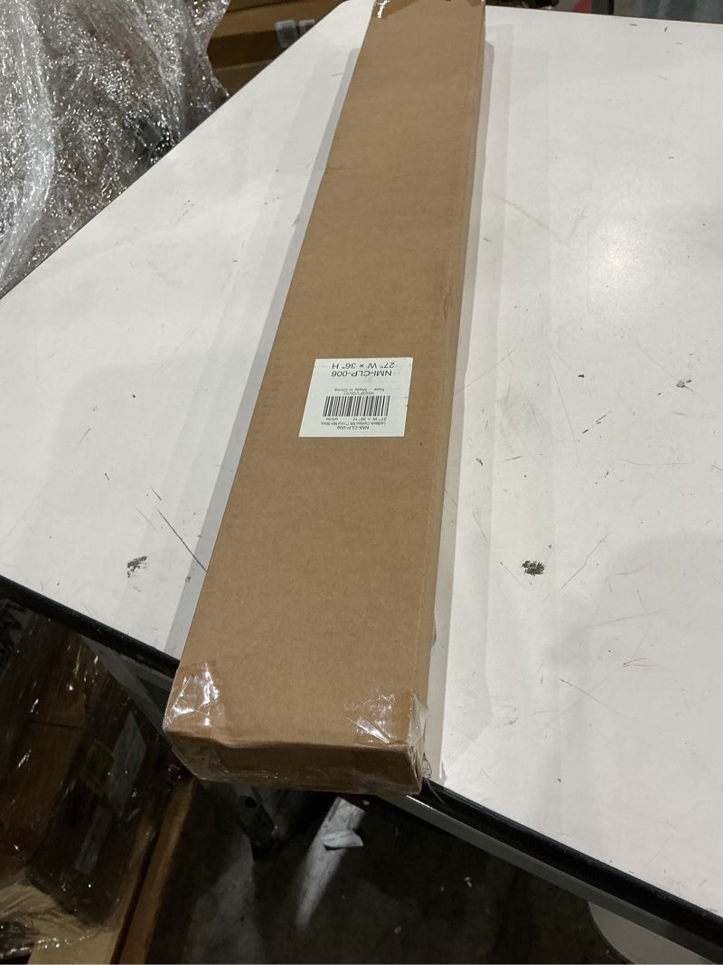 Condition photo showing New/Like New for lazblinds no tools no drill 1" vinyl mini blinds, cordless blinds for windows, light filtering horizontal window blinds & shades, 27" w x 36" h, white cordless-white 27" w x 36" h