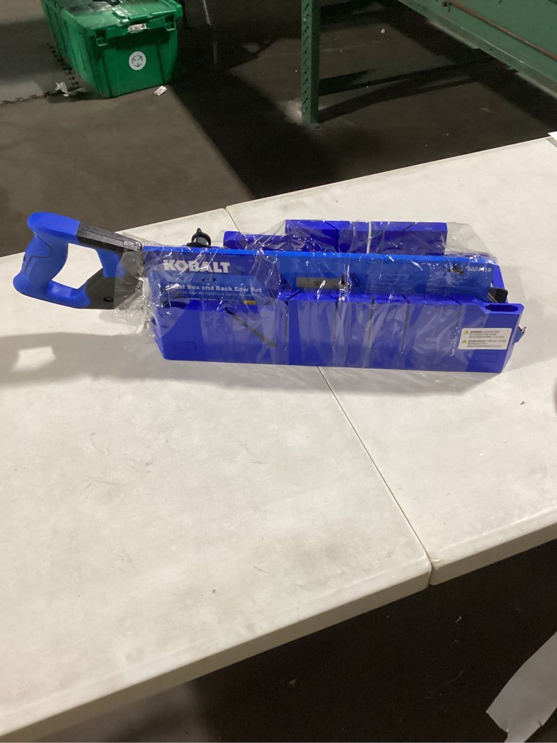 Kobalt miter box and back saw set