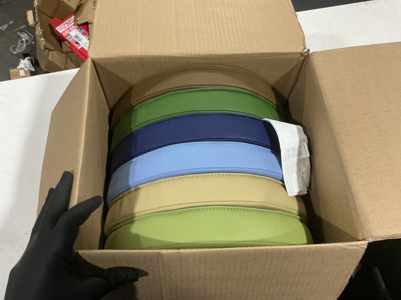 Condition photo showing Good Condition for factory direct partners softscape 15 inch round classroom floor cushions with handles; flexible seating for daycare, preschool, playroom; 2 inch thick deluxe foam (6-piece) - earthtone, 11232-et earthtone round