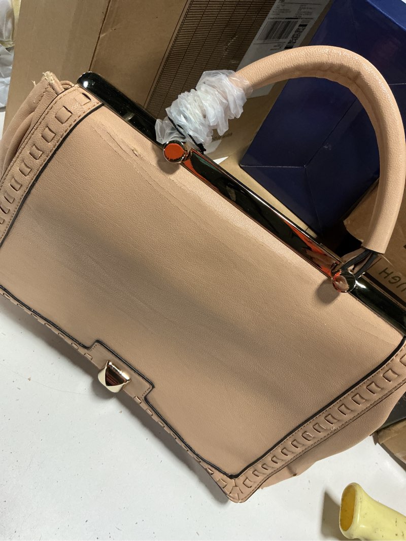 Condition photo showing As Is for nicole & doris bolsos pequeños para mujer, bolso cruzado para mujer, bolsos de hombro para mujer, bolsos de cuero sintético con asa superior