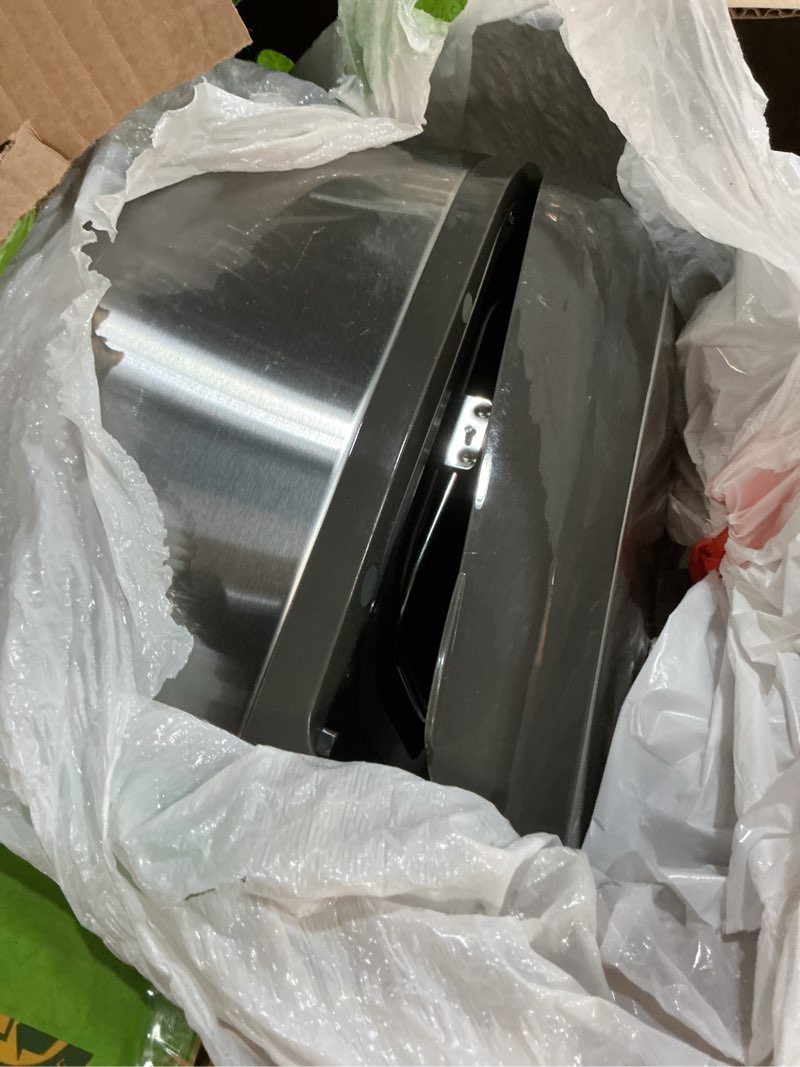 Condition photo showing As Is for elite gourmet ebm8103ss programmable bread maker machine, 3 loaf sizes, 19 menu functions gluten free white wheat rye french and more, 2 lb, stainless steel