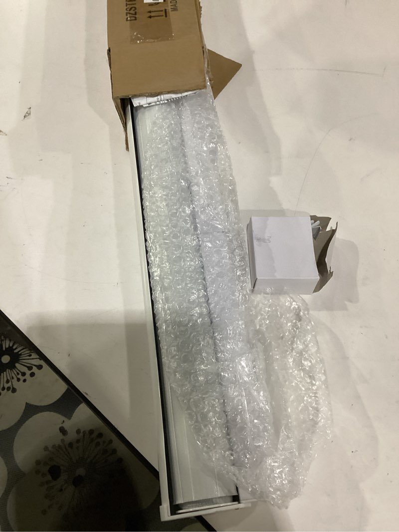Condition photo showing Good Condition for seeye cordless zebra blinds for window, french door blinds free-stop roller window shades with valance 20" w x 64" h, 95% blackout window treatment sheer blinds & shades easy to install, white white - blackout 20"w x 64"h