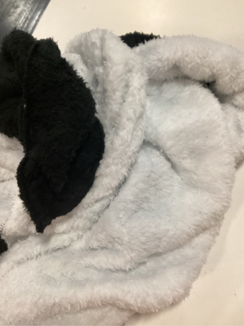 Condition photo showing Good Condition for deserthome wearable whale blanket onesie for adult costume, super soft comfortable whale hoodie, black whale for 63-67in height black whale xl for 63-67in height
