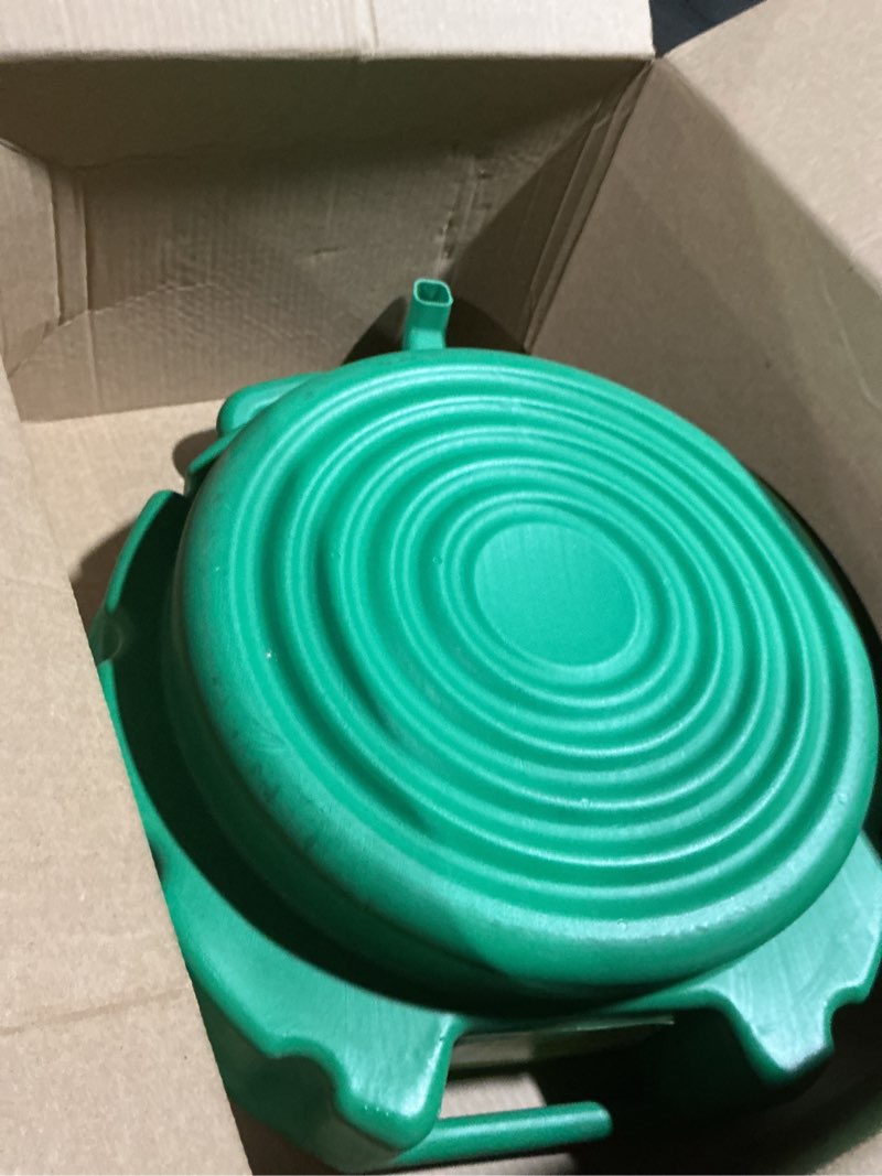 Condition photo showing As Is for LUMAX Green 3.75 Gallon Plastic Oil Drain Pan, LX-1631 14 Liters
