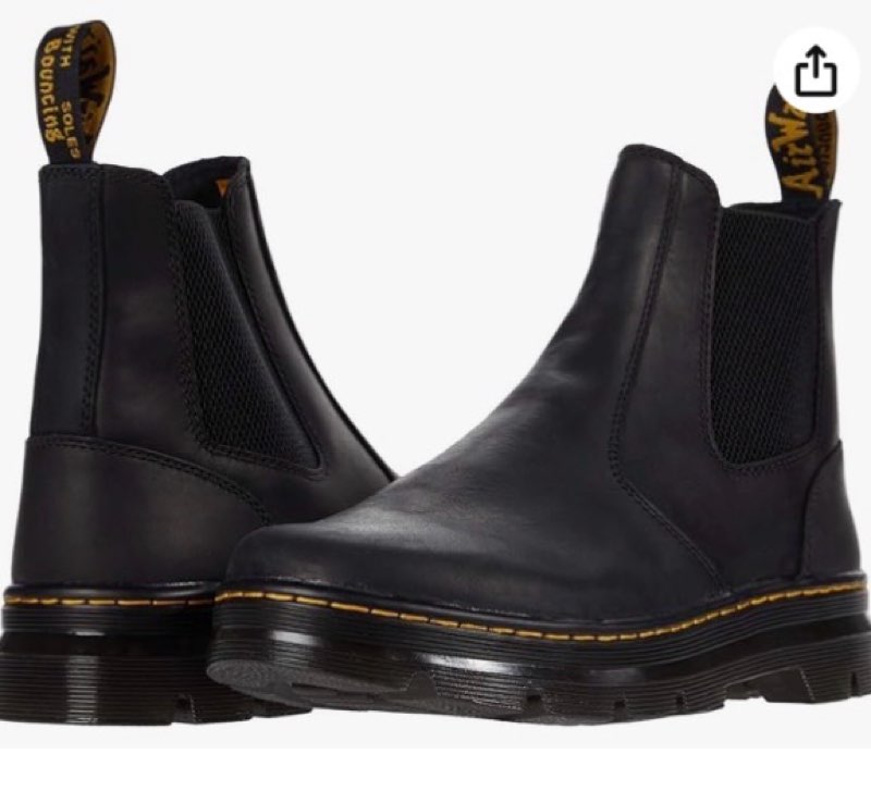 Dr. Martens Unisex Embury Chelsea Boot, Black Wyoming Size US-9 Men’s/10 Women’s 