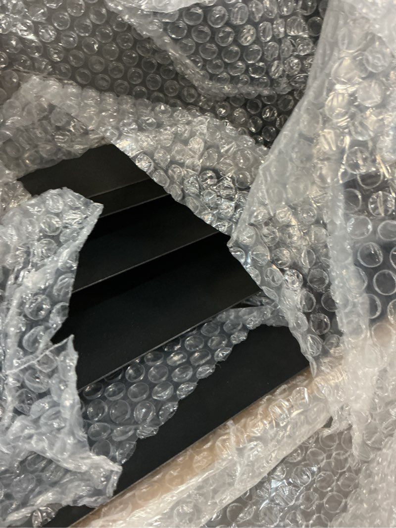 Condition photo showing Good Condition for Metal Buffet Risers,4PCS OVERSIZED Food Risers for Buffet Table 8''X9''10''X11''Display Stand with Mini Acrylic Signs for Catering Dessert Collectibles Jewelry Figures Show Matte Black Cube Boxes Nesting Risers with Hollow Bottoms Matte Black Oversized(8IN to11IN)