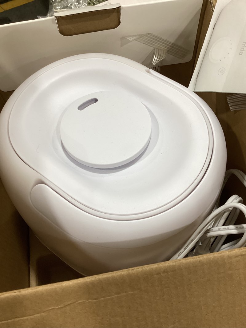 Condition photo showing Good Condition for Frida Baby 3-in-1 Cool Mist Humidifier for Large Rooms, Top Fill Humidifier for Bedroom, Allergy Relief, 60 Hour Runtime + Nightlight, Auto Shut-Off, Quiet, Carry Handle, Essential Oil Diffuser