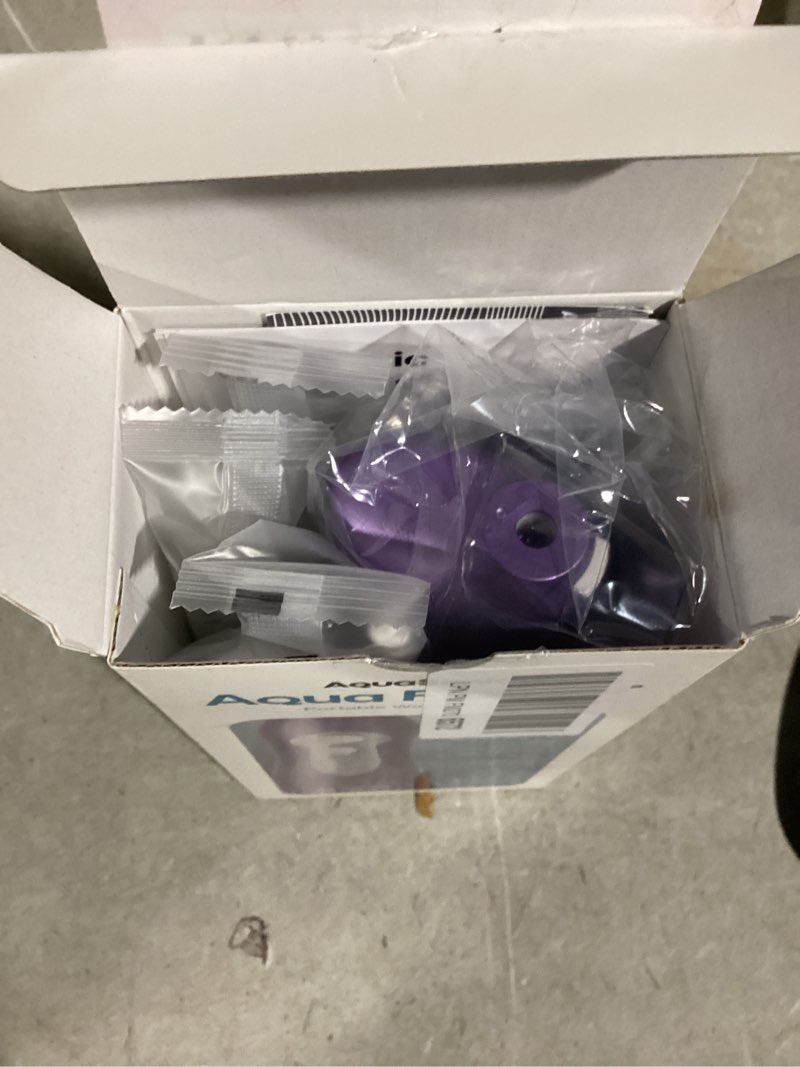 Condition photo showing Good Condition for AquaSonic Water Flosser - Cordless Rechargeable Water Flossers for Teeth Cleaning - Waterproof Aqua Flosser, Portable Oral Irrigator for Dental Cleaning with 5 Jet Tips – Braces Home Travel Satin Purple