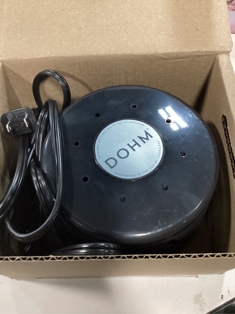 Condition photo showing Good Condition for yogasleep dohm classic (black) the original white noise machine, soothing natural sound from a real fan, noise cancelling for office privacy, travel & meditation, sleep therapy for adults & baby black pack of 1