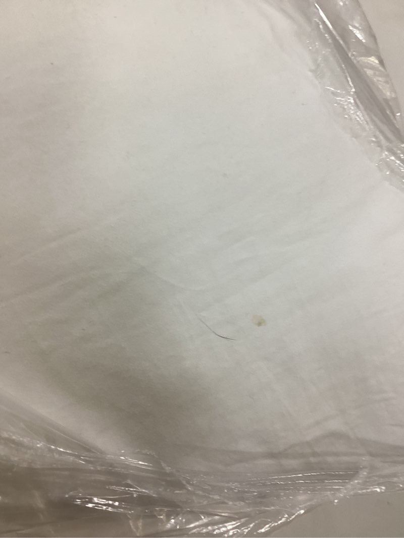 Condition photo showing As Is for premium down alternative pillow, king, soft