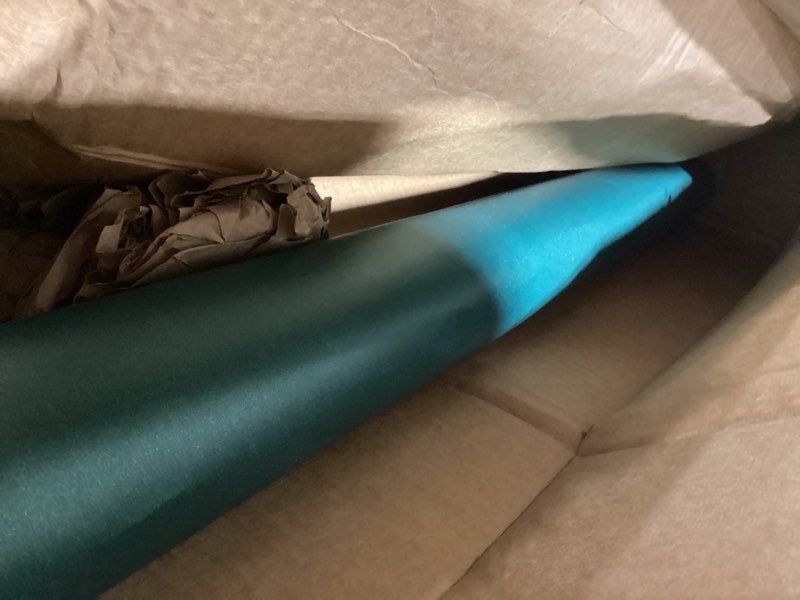 Condition photo showing Good Condition for RUSPEPA Christmas Green Gift Wrapping Paper - Solid Color Pearly Shiny Paper Perfect for Wedding, Birthday, Christmas, Baby Shower, Easter, Lucky St Patrick - 17 Inches X 32.8 Feet
