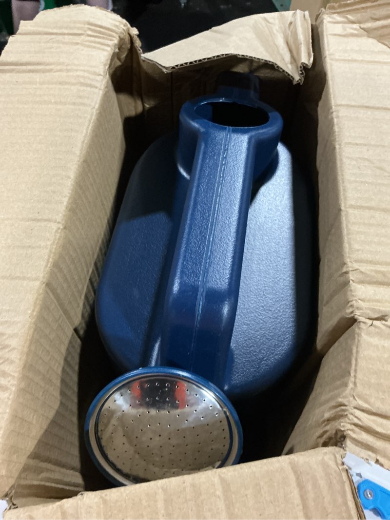 Condition photo showing Good Condition for 2 gallon watering can for indoor plants, garden watering cans for outdoor plant house flower, modern plant watering can large long spout with sprinkler head blue 2 gallon