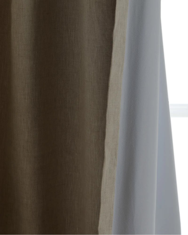 quince european linen true blackout curtain 48x84 in /1 piece