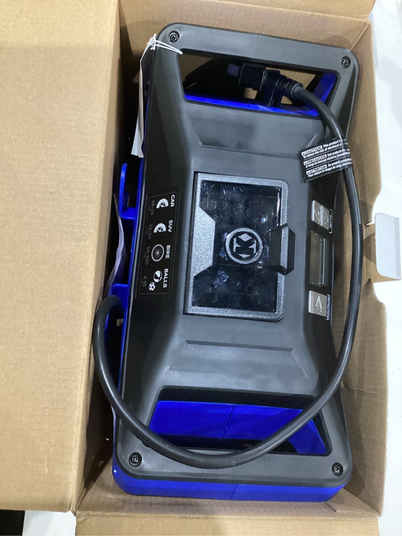 Condition photo showing As Is for dual -power inflator 
