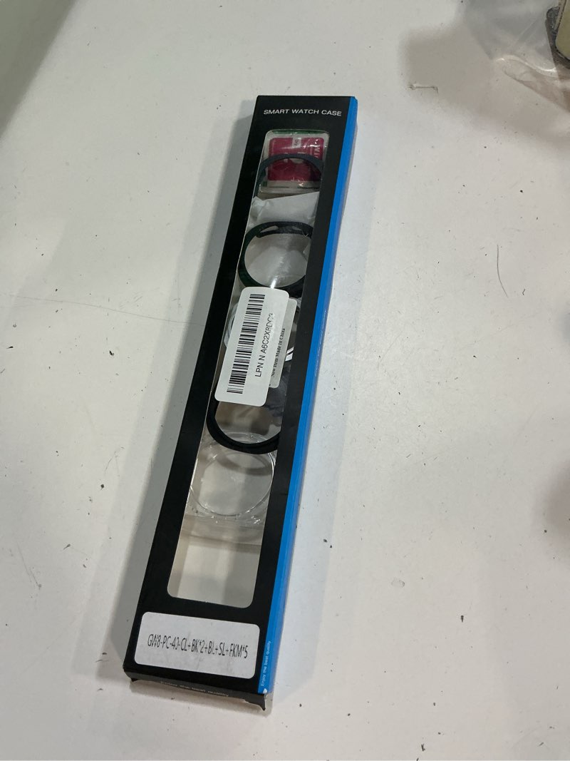 Condition photo showing Good Condition for Tensea [5+5Pack for Samsung Galaxy Watch 8 Screen Protector Case 40mm Accessories, Hard PC Bumper/HD Anti-Fog Tempered Glass Protective Film, Face Cover Set, Galaxy Watch 8 Case for Women Men Galaxy Watch 8-40mm Clear/Black/Black/Silver/Blue(black screen)