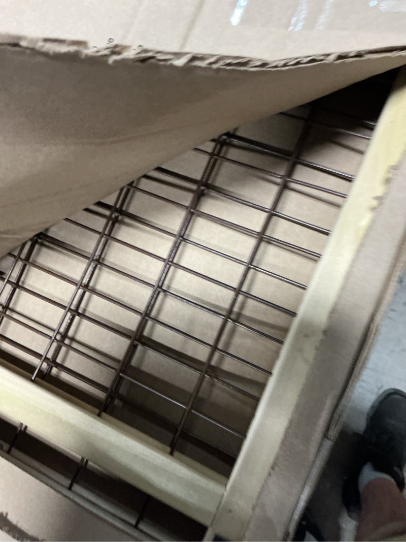 Condition photo showing Good Condition for mypet north states 48" wide wire mesh gate: made in usa, simply expand and lock in place. pressure mount. fits 29.5"- 48" wide (37" tall, sustainable hardwood) (b07ftrh55z)