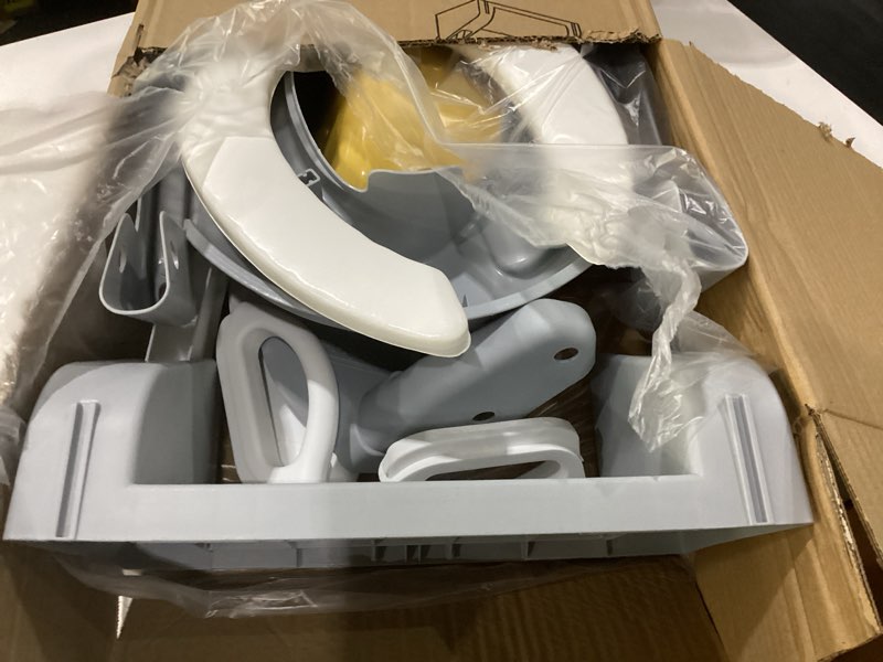 Condition photo showing New/Like New for 3 in 1 toddler potty training seat chair with ladder and basin for boys and girls, adjustable kids potty training seat for toilet with anti-slip wide steps and safety handles (rose)