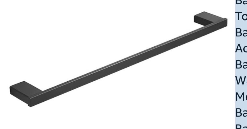 23 -Inch Towel Bar for Bathroom, Bathroom Towel Holder, Bathroom Hardware Accessory Kit, Bathroom Towel Rack Wall Mounted, Modern Home Decor Bath Towel Holder, Bathroom Towel Holders(60cm)