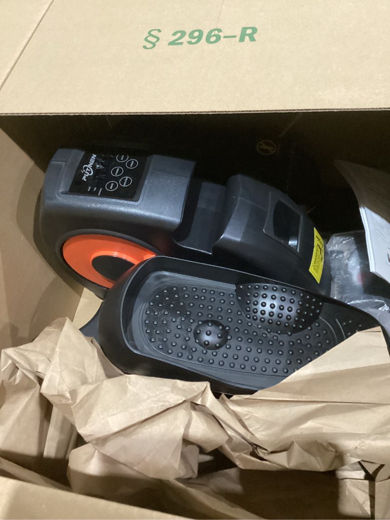 Condition photo showing Good Condition for Under Desk Elliptical Machine, Electric Elliptical Leg Exerciser for Seniors with 12 Adjustable, Portable Quiet Elliptical Exercise Machine, Seated Pedal Exerciser with Remote Control