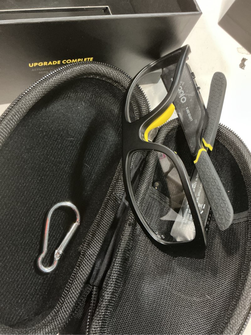 Condition photo showing Good Condition for lucyd armor smart safety glasses, tr90 frame, light adaptive lenses, open ear speakers & microphone - ansi z87.1 photochromic