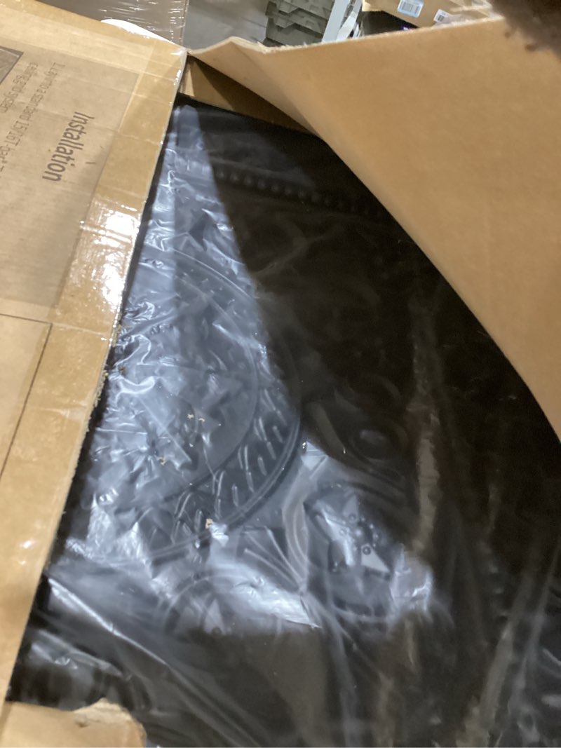 Condition photo showing As Is for art3d drop ceiling tiles, glue up ceiling tiles, 2'x2' plastic sheet in white (24-pack, 96 sq.ft) 24"x24" black 24