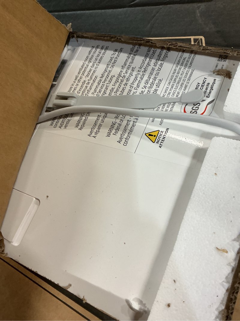 Condition photo showing As Is for aeocky 4500 sq.ft energy star most efficient 2025 dehumidifier, max 80 pint/day smart compressor dehumidifier with drain hose, intelligent humidistat,for basement,bedroom,home,bathroom 80 pints - 4500 sq.ft