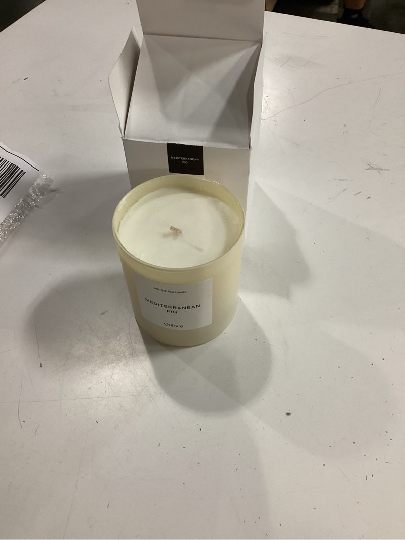 Condition photo showing Good Condition for quince plant- based wax candle mediterranean fig 8.8 oz 