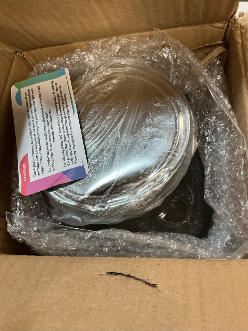 Condition photo showing Good Condition for CATPOWER 2 Gallons X-Large Glass Jar With Mouth Canning Jar Kitchen Storage Jar Cookie Candy Penny Jar with Stainless Steel Screw Lid