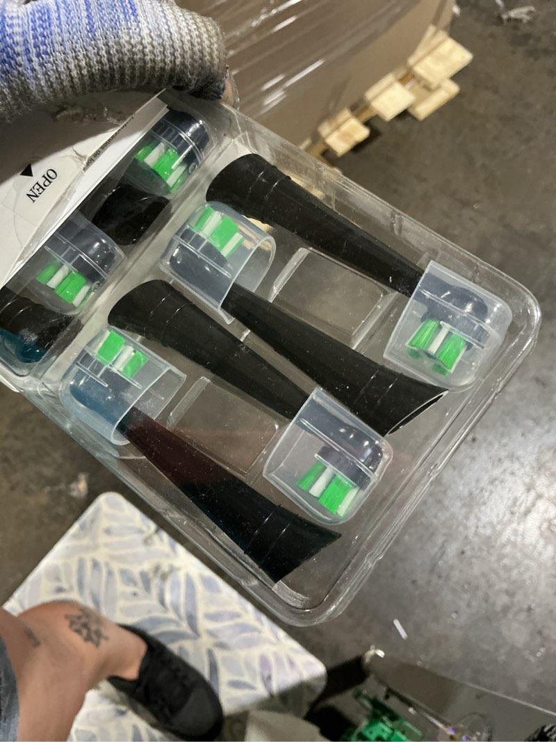 Condition photo showing Good Condition for io replacement heads compatible with oral b io electric toothbrush, toothbrush head for oral b io 2 3 4 5 6 7 8 9 10 series (8 io black) 8 io black 1 count (pack of 8)