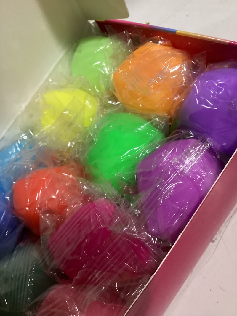 Condition photo showing New/Like New for 12 pack slow rising stress cube, dough stress balls squishy fidget toys for anxiety relief, soft fidget cube, pull stretch squishy toys for classroom prize, party favors for kids adults 12 packs stress cubes